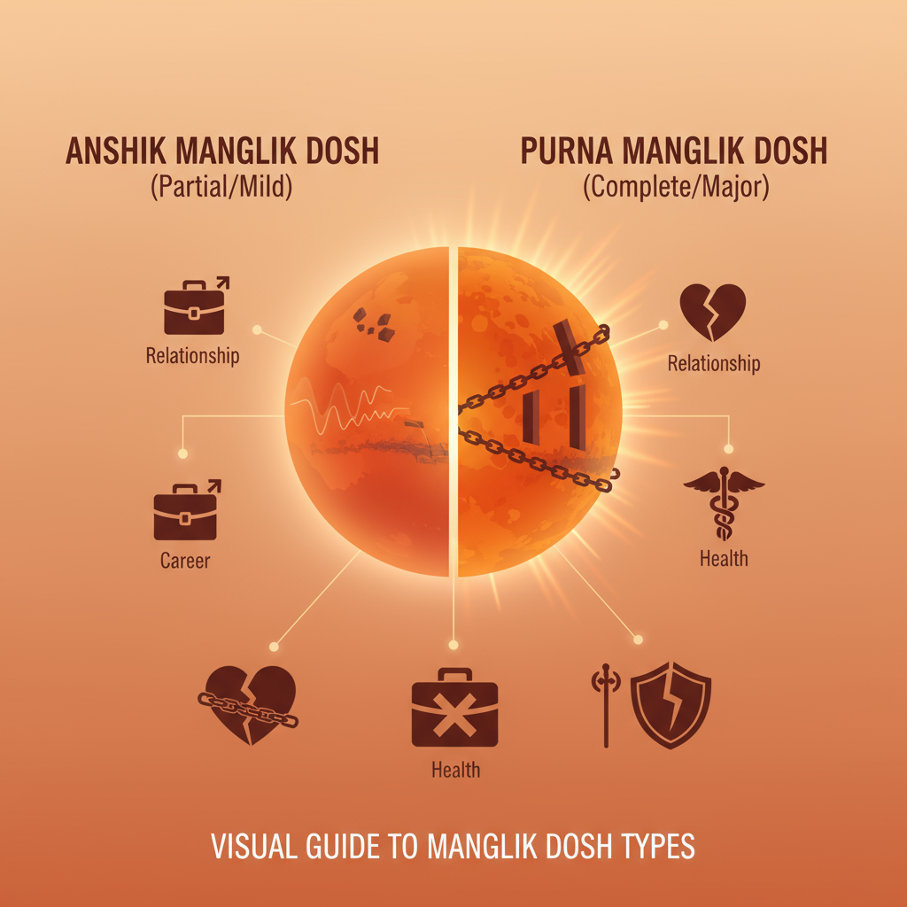 Types of mangal dosh
